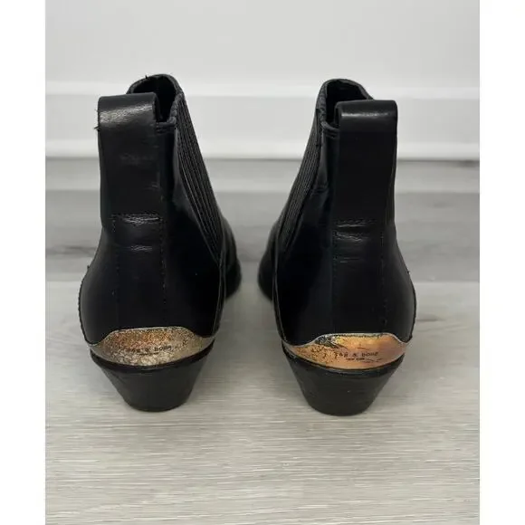 RAG & BONE Leather Ankle Bootie - Picture 4 of 5